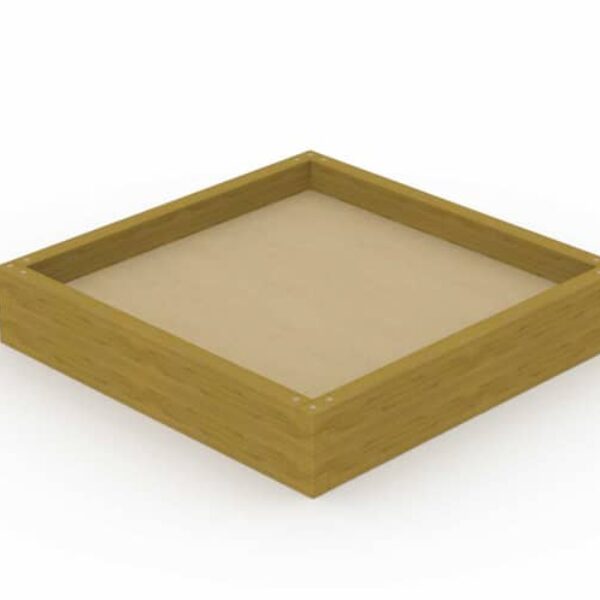 Zandbak in balken vierkant