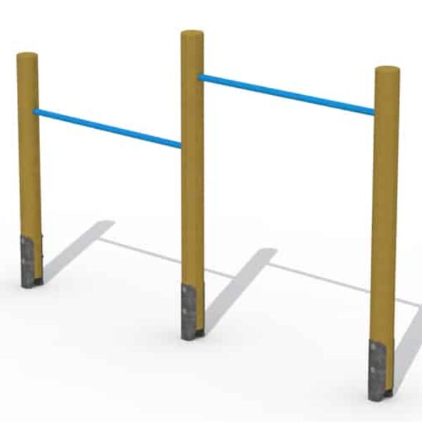 Duikelrek Hout met 2 Rekstokken