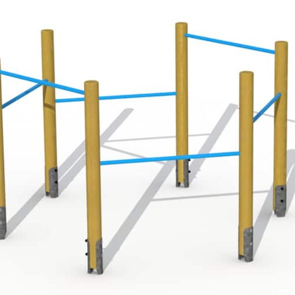 Duikelrek Hout Zeshoekig