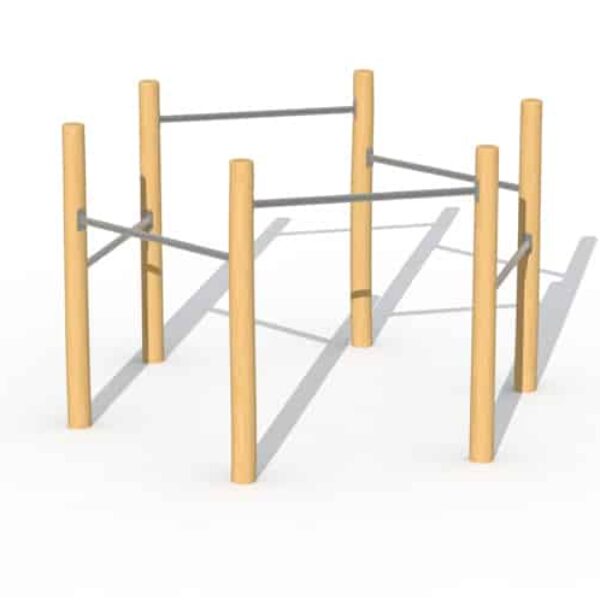 Duikelrek 6-delig Robinia Zeshoekig