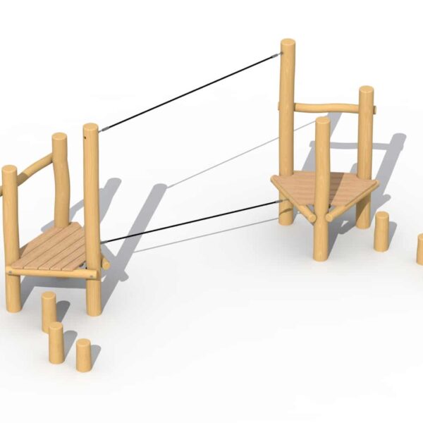 Behendigheidsparcours met Evenwichtstouw Robinia