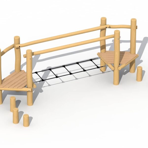 Behendigheidsparcours met Touwladder Robinia