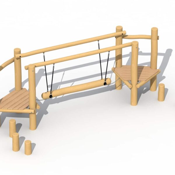 Behendigheidsparcours met Zwevende Balk Robinia