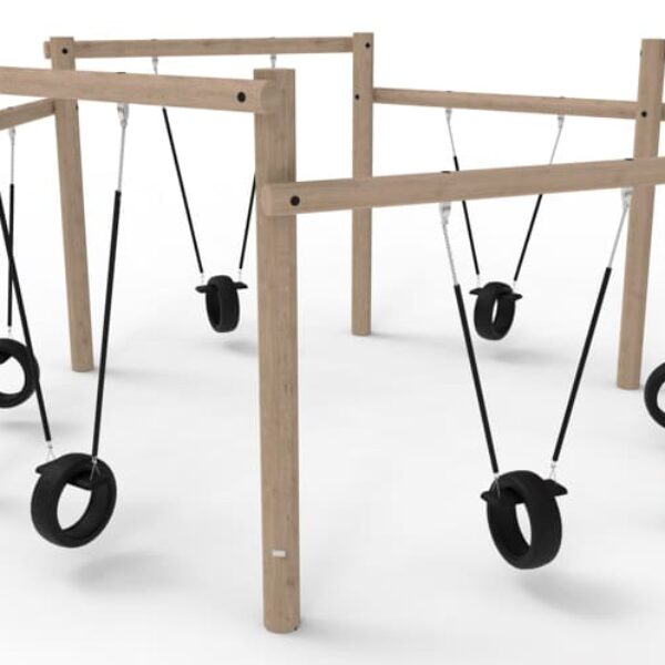 Familieschommel zeshoek Swingking Robinia