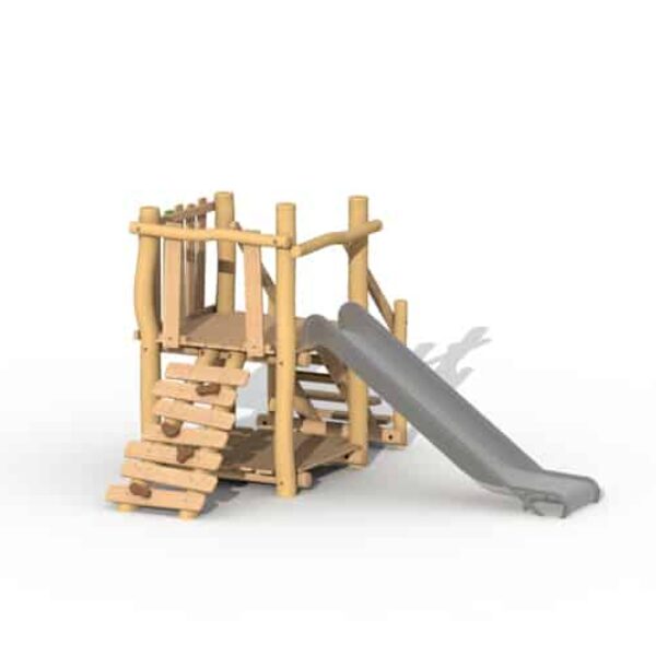 Jagerstoren zonder Dak met RVS Glijbaan