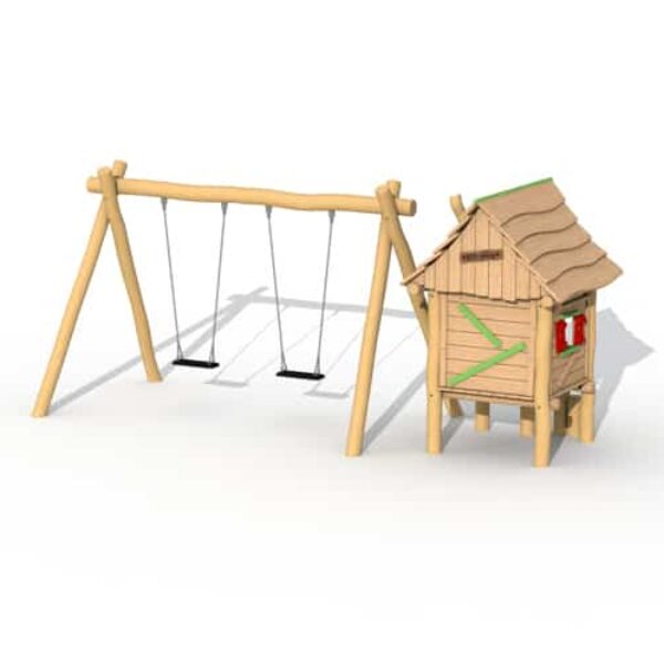 Houthakkershutje met Kleine Schommel