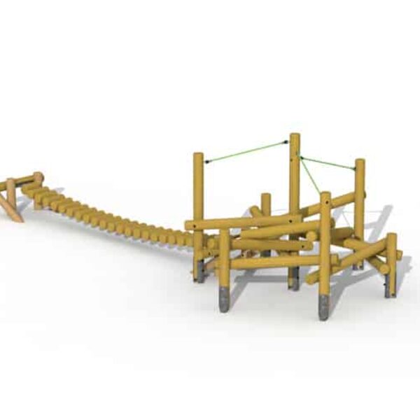 Klimtoestel Mikado met Wiebelbrug